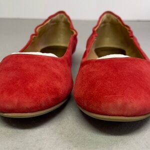 Livie & Luca Red Suede Flats